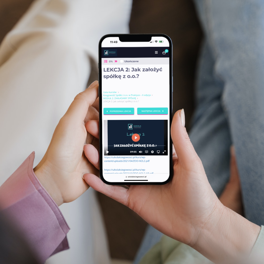 Platforma kursowa dostępna online