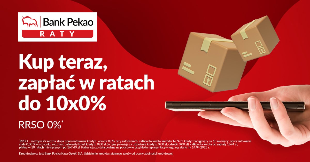 Bank Pekao – możliwość płatności w ratach do 10x0%